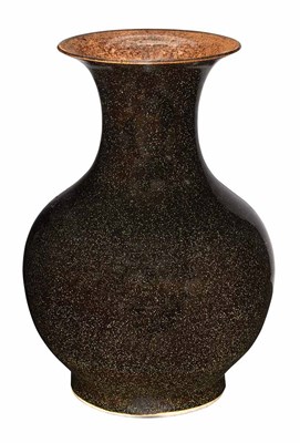 Lot 113 - Chinese Iron-Rust Glazed Porcelain Vase 18th...