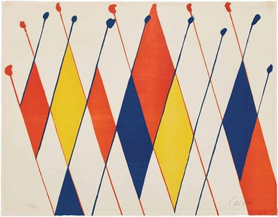 Lot 23 - Alexander Calder UN DRÔLE DE POISSON Color...
