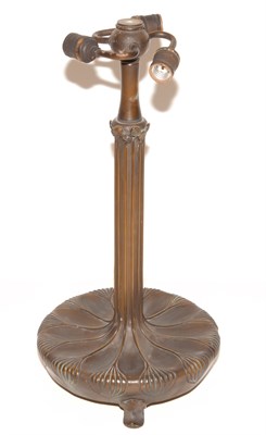 Lot 350 - American Tiffany Style Art Nouveau Bronze...