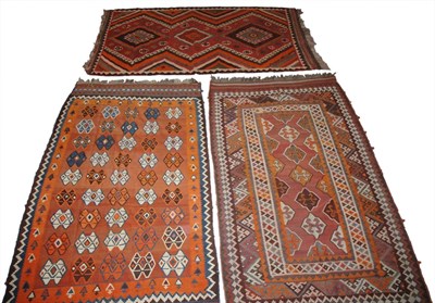 Lot 594 - Group of Three Q'ashqa'i Kilims South Iran,...