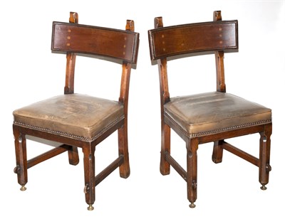 Lot 566 - Pair of Victorian Mahogany Side Chairs E. W....