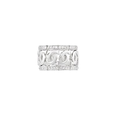 Lot 62 - White Gold and Diamond Band Ring, Cartier, France