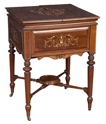 Lot 162 - Edwardian Inlaid Rosewood Drinks Cart With a...