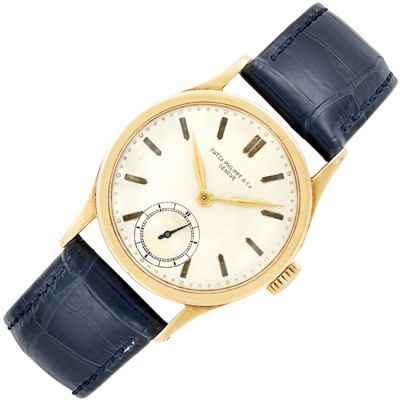 Lot 104 - Gentleman's Gold 'Calatrava' Wristwatch, Patek Philippe