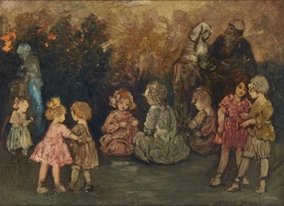 Lot 81 - Jerome Myers American, 1867-1940 Children at...