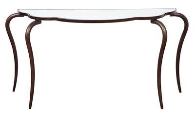Lot 167 - Mirrored Top Console Height 30 inches, width...