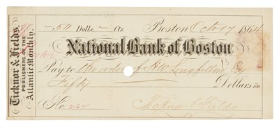 Lot 402 - LONGFELLOW, HENRY WADSWORTH A Longfellow...