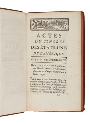 Lot 143 - [AMERICAN REVOLUTION] Recueil des Loix...