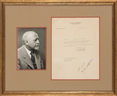 Lot 118 - [AUTOGRAPHS] DU BOIS, W.E.B. Typed letter...