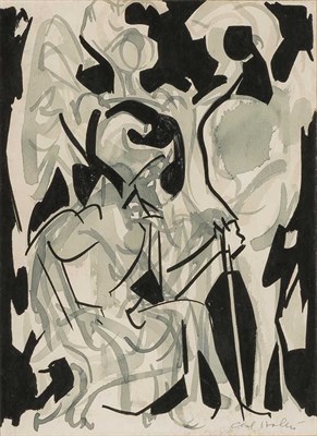 Lot 106 - Carl Holty American, 1900-1973 Armed Angels,...