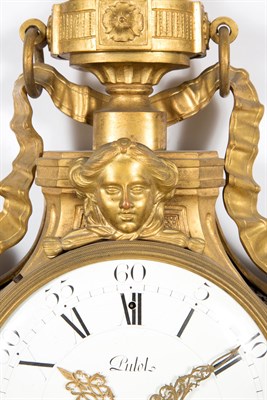 Lot 526 - Louis XVI Style Gilt-Bronze Cartel Clock With...