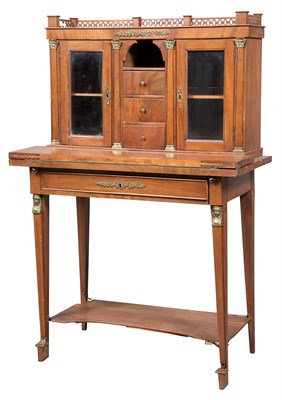 Lot 188 - Empire Style Gilt-Metal-Mounted Mahogany Desk...