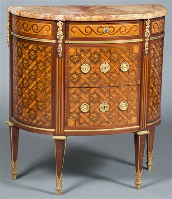 Lot 559 - Louis XVI Style Gilt-Bronze-Mounted Marquetry...
