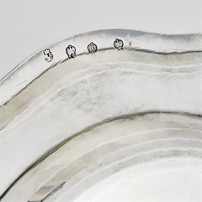 Lot 394 - Suite of Belgian Silver Table Articles Maker's...