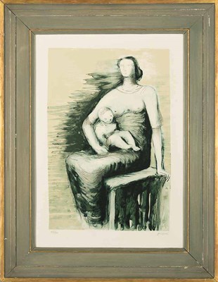 Lot 153 - Henry Moore SEATED MOTHER AND CHILD (C. 570)...