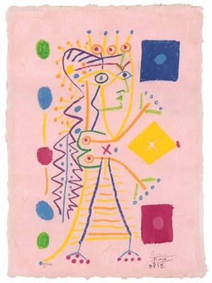 Lot 191 - After Pablo Picasso JACQUELINE Color...