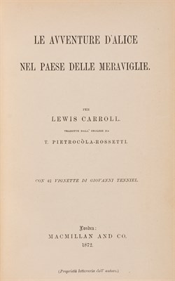 Lot 104 - CARROL, LEWIS Le Avventure d'Alice nel Paese...