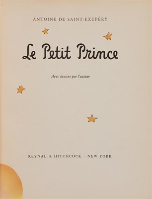 Lot 118 - SAINT-EXUPÉRY, ANTOINE DE Le Petit Prince. New...