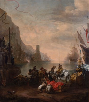 Lot 29 - Hendrik van Minderhout Dutch, 1632-1696 Harbor...