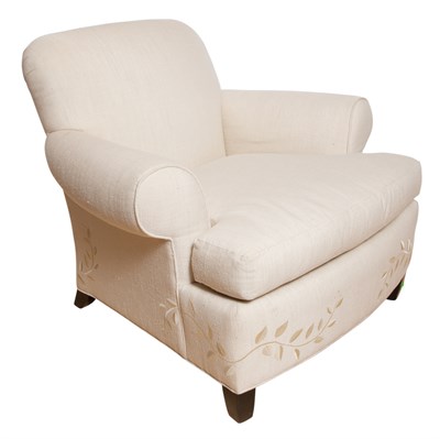 Lot 287 - Pair of Thomas Pheasant Upholstered Chairs;...