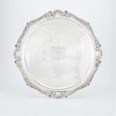Lot 380 - Birks Sterling Silver Salver In the Rococo...