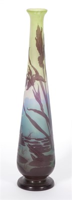 Lot 341A - Gallé Art Nouveau Two-Color Cameo Glass...