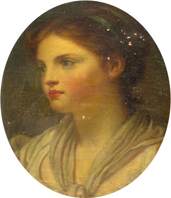 Lot 55 - Manner of Jean-Baptiste Greuze Head of a Young...