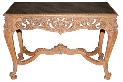 Lot 158 - Continental Rococo Style Painted Wood Console...