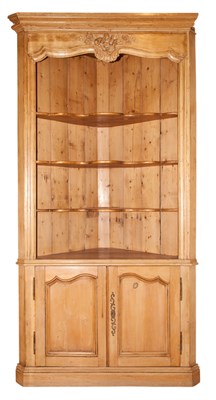 Lot 197 - French Provincial Style Pine Corner Cabinet...