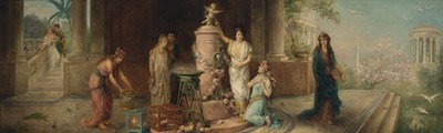 Lot 33 - Diana Coomans Belgian, 1861-1952 Cupid's...