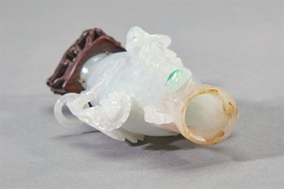 Lot 204 - Chinese Jade Mughal Style Covered Vase 19th...