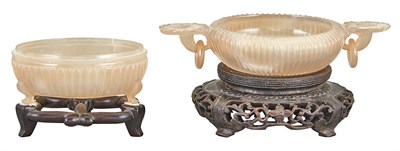 Lot 87 - Two Chinese Agate Bowls Comprising one of...