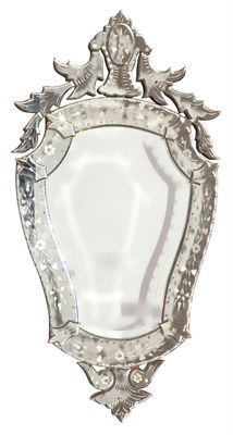 Lot 304 - Venetian Style Mirror Framed Mirror Height 42...