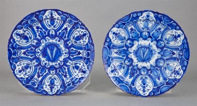 Lot 330 - Pair of Dutch Delft Blue and White Faience...