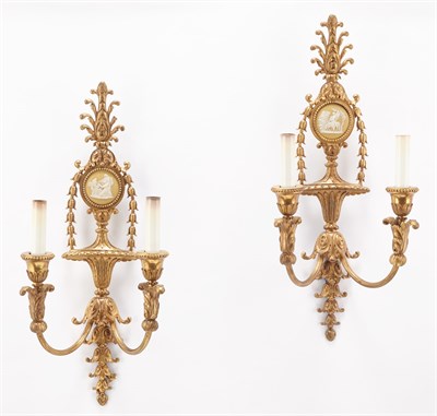 Lot 276 - Set of Four George III Style Gilt-Metal and...