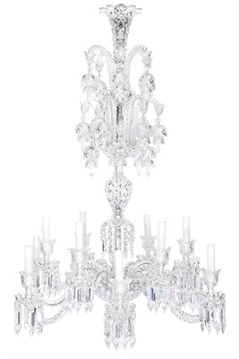 Lot 409 - George III Style Cut Glass Twelve-Light...