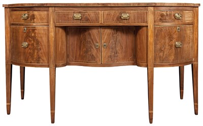 Lot 297 - Federal Inlaid Mahogany Sideboard Early 19th...