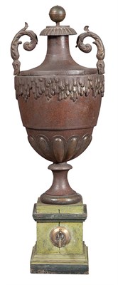 Lot 362 - Continental Faux Porphyry Tole, Brass and...