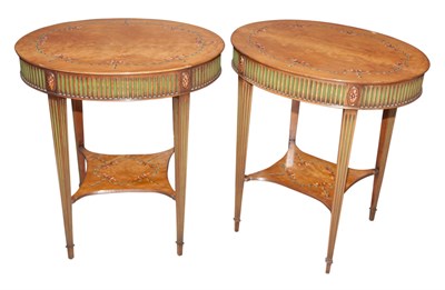 Lot 484 - Pair of George III Style Painted and Decorated...