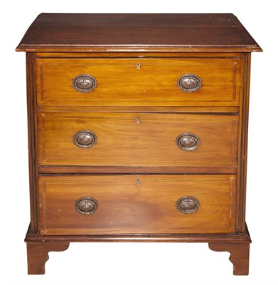 Lot 491 - George III Style Inlaid Mahogany Chest of...