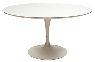 Lot 216 - Eero Saarinen White Enameled Metal and...
