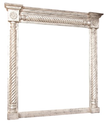 Lot 160 - Classical Style Silvered Wood Mirror Height 49...