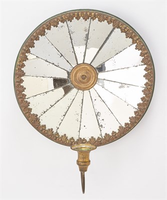 Lot 375 - Pair of Gilt-Metal and Mirrored Circular...