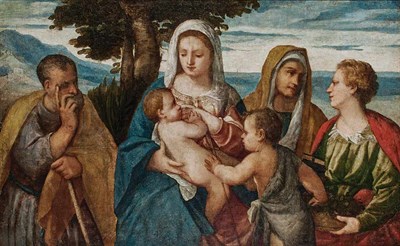 Lot 11 - Attributed to Polidoro da Lanciano Madonna and...