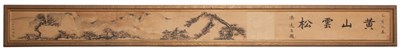 Lot 562 - Wang Chi-Yuan Landscape and Calligraphy Print...