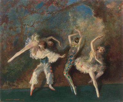 Lot 92 - Everett Shinn American, 1876-1953 Stage Dance,...