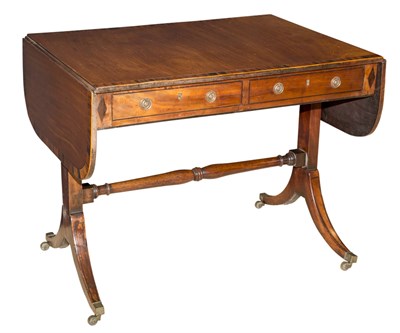 Lot 506 - Regency Mahogany and Rosewood Sofa Table Early...