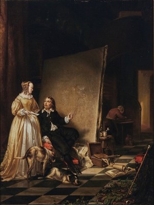 Lot 61 - Johannes Christoffel Vaarberg Dutch, 1825-1871...