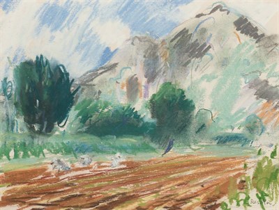 Lot 130 - Paul Resika American, b. 1928 (i) Farmers,...
