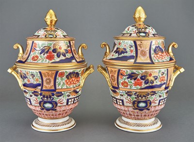 Lot 553 - Pair of Coalport Porcelain Fruit Coolers Early...